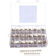 Kondensator-Kit 1200 Stück 24 Werte 50 V 10 pF-10 uF Monolithische Keramikkondensatoren Verschiedene Kit-Kondensatoren Diodenschalter