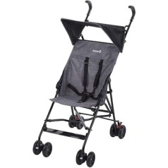 Safety 1st Peps Buggy Manevrējams bērnu ratiņi ar saulessargu, var lietot no 6 mēnešiem, līdz maks. 15 kg, kompakts salocīts, sver tikai 4,5 kg, Black Chic (melns)