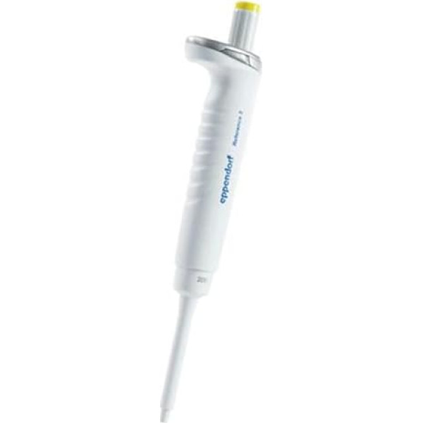 Eppendorf VB-1317 References 2 mikrolitru pipetes ar IVD atbilstību, 20μl-200μl ietilpība, dzeltens/balts