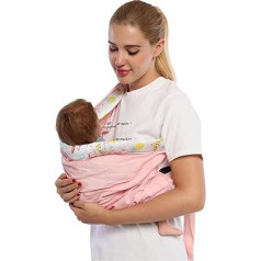 CUBY Baby Sling Baby Essentials jaundzimušajiem, dabīgā kokvilna, regulējami jaundzimušo bērnu nēsātāji, ērti, viegli pārnēsājami, zīdaiņu zīdīšanas piederumi zīdaiņiem, mazuļiem, Wrap Sling for