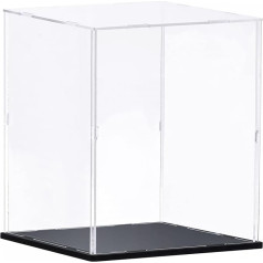 sourcing map Clear Acrylic Display Case Mounting Box Dustproof 30x30x40cm kolekcionāriem amatniecība