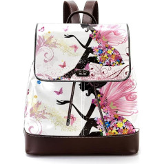 Персонализированные школьные сумки книжные сумки для подростков, элегантная девушка, бабочка, разноцветный, 27x12.3x32 см, рюкзаки-рюкзаки