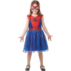 Rubie's Official Marvel Spider-Girl Deluxe Childs Costume, Kids Superhero Fancy Dress