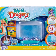 Little Live Aqua Dragons - dziļjūras dzīvotne - LED gaismas tvertne, kurā inkubējas un aug ūdens dzīvnieki