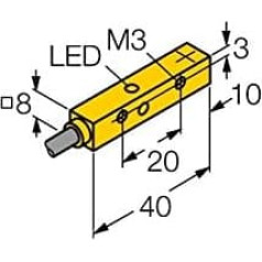 4635809 - NI4U-Q8SE-AN6X, Induktiver sensors uprox®+