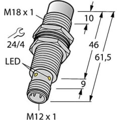 4405071 - NI10U-MT18M-AD4X-H1144, Induktiver sensors uprox®+