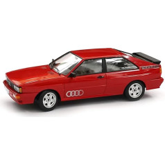 Audi A5-5893 Automobiļu modelis Quattro, 1980. gada modelis, mērogs 1:18, sarkans