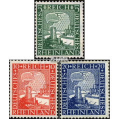 Vācijas Reihs 372 374 (Complete. Ausg.) 1925 Rheinland (Pastmarkas kolekcionāriem)