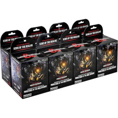 WizKids D&D Icons of The Realms Miniatures: Brick Mordenkainen Presents Monster of The Multiverse (Set of 23) - 8 Count Boosters (32 iepriekš apgleznotas miniatūras) Random