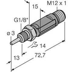 Turck 9910628 TTM-103A-G1/8-LIUPN-H1140-L013 Temperatūras sensors