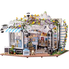 AONGAN DIY Miniatur Puppenhaus Kit - Basteln Tiny House Kit, Mini Haus Making Kit mit Möbeln, Handwerk Geschenke/Home Dekoration für Familie (Pet Club)