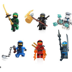 LEGO Ninjago Masters of Spinjitzu Combo folijas komplekts - 6 minifigūriņu komplekts (Lloids, Džejs, Kols, Zane, Kai un Nja)