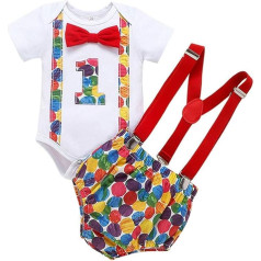 GUSUTZX Sleeve Boy One Year Old Dzimšanas diena Īsas bērnu bikses Josta Bow Zīdaiņu zēnu apģērbs un komplekts Toddler Baby Boy Apģērbu komplekts Krekls Top Suit