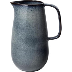 like. by Villeroy & Boch - Lave Gris Krug Steingut, Grauer Wasserkrug Im Angesagten Pottery Look, Karaffe Für Mehrere Personen, 1,74 Liter, Spülmaschinensicher, Mikrowellengeeignet