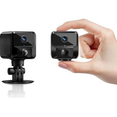 Mini kamera, 1080P HD WLAN Überwachungskamera Innen Mini, 140° Mini Kamera mit Aufzeichnung, APP Für Micro Camera Indoor mit Akku Kompakte Kleine Sicherheitskamera mit Bewegungsmelder Nachtsicht