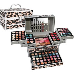 MKNZOME Make-Up Box Set, profesionāls kosmētikas kosmētikas kosmētikas komplekts ar acu ēnām, lūpu spīdumu, sārtumu, konsīleri utt., Daudzfunkcionāls kosmētikas produktu komplekts pusaudzēm sievietēm #5