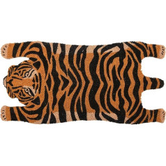 Esschert Design RB200 Tiger Coconut durvju paklājs, oranžs/melns