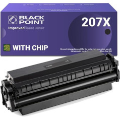 BLACK POINT [Ar mikroshēmu Toneris saderīgs ar HP W2210X melns HP 207X 207A priekš HP Color Laserjet Pro MFP M283fdw Color Laserjet Pro MFP M282nw Color Laserjet M283fdn M255dw Color Laserjet Pro M255nw