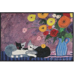 Salonloewe Rosina Wachtmeister Sleep Well Durvju paklājs mazgājams 050 x 075 cm Durvju paklājs kaķiem