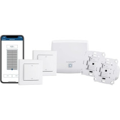 Homematic IP Smart Home Starter Set Shading - inteliģenta rullo slēģu un markīžu vadība, arī ar bezmaksas lietotnes palīdzību, 158143A0