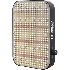 JINHONGTO viegla audzēšanas lampa ar ABS korpusu 65 W (600 W ekvivalents), pilna spektra LED augu lampa ar IR UV, dimmējama audzēšanas gaisma ar Daisy Chain funkciju, augu gaisma istabas augiem,