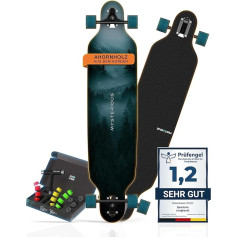 Sporterra Longboard [Lieldienu piedāvājums] - Longboard pieaugušajiem un bērniem - Optimizēts līdz pat mazākajai detaļai neaizmirstamiem piedzīvojumiem uz longborda