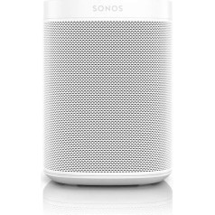 Sonos One SL All-In-One Smart Speaker (jaudīgs WiFi skaļrunis ar lietotnes vadību un AirPlay 2 - daudzistabu skaļrunis neierobežotai mūzikas straumēšanai), balts, bez balss vadības