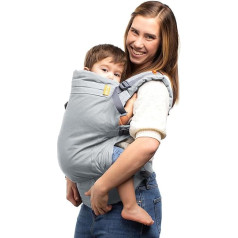 Beco Toddler Baby Carrier with Extra Wide Seat - Children's Carrier Backpack Made of 100% Cotton, 2 Carrying Positions, Children's Carrier Abdomen/Child Carrier Back, Children's Carrier Hiking, 9-27