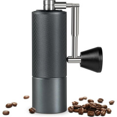 TIMEMORE Kastaņkoks C2 FOLD Manuālā kafijas dzirnaviņas Nerūsējošā tērauda konusveida kafijas dzirnaviņas ar salokāmu rokturi Espresso uz French Press (tumši pelēks)