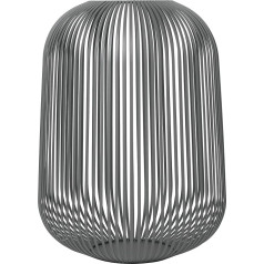 Blomus Lito Lantern Steel Grey Izmērs L 33 L x 33 W x 45 H cm Sveču turētājs melns Nerūsējošā tērauda laternu dekorēšana iekštelpu laternas liels