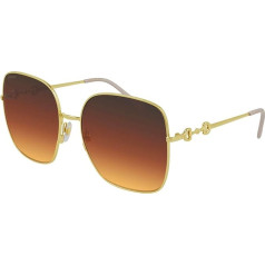 Gucci GG0879S Gold/Brown Gold Shaded 61/18/140 Sieviešu saulesbrilles, zelta krāsā