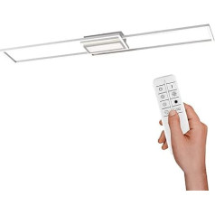 LeuchtenDirekt ASMIN 14711-55 LED griestu gaisma, tērauds, 2x LED plāksne/16W/2700-5000K, 1x LED plāksne/8W/2700-5000K, iekštelpu gaisma, IP20, regulējama, bezvadu FB, CCT, sērijas slēdzis, atmiņas funkcija