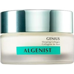 Algenist Genius Sleeping Collagen Face Care - nakts krēms ar vegānu kolagēnu un keramīdiem maigai un mirdzošai ādai - nekomedogēns un hipoalerģisks sejas krēms (60 ml)