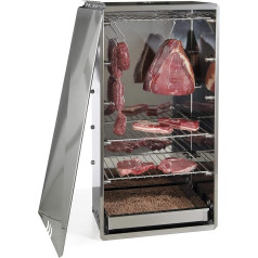 Reber 10030 N Smoker mittel, für Fleisch, Fisch, Käse, Gemüse, aus Edelstahl, grau