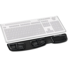 Fellowes Health-V Crystals Gel Tastatur-Handgelenkauflage schwarz