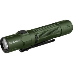 OLIGHT Warrior 3S LED lukturītis 2300 lūmenu, īpaši spilgts lukturītis ar 5 režīmiem, taktiskais USB uzlādējamais attāluma sensors, IPX8 ūdensizturīgs āra kempingiem, pārgājieniem ārkārtas situācijās (zaļš)