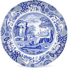 Spode Blaue italienische Speiseteller - 4er-Set (10,5 Zoll Speiseteller) (Blau, Weiß, 10,5 Zoll Speiseteller)