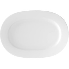 Villeroy & Boch 10-4545-2940 Anmut Platte ovāls (2), Porzellan, Weiß, 44,5 x 33,2 x 4 cm, 1 gab.