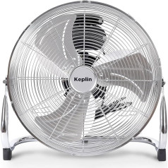 KEPLIN 40 cm grīdas ventilators 80 W ar lielu gaisa plūsmu, 3 ātrumi, regulējama ventilatora galva, liela cirkulācija, grīdas ventilators mājai, sporta zālei, birojam un garāžai GS Testēts