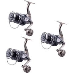 Sosoport 2 Stück Baitcasting Trolling Rolle Angelrolle Aluminium Küstenrolle Metallrolle Salzwasserrolle Centron Rollen Schnurwickler Flammenrollen Hochrolle Doppelbremse Schnurrollengriff