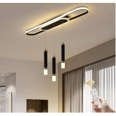 Oninio LED moderna lustra 3 gaismas ēdamistabas piekaramā lampa Dimmable Pendant Lights ar tālvadības pulti Piekaramā gaisma virtuvei, ēdamistabai, viesistabai