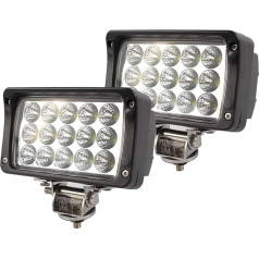 BRIGHTUM LED darba gaisma balta 12 V 24 V atstarotāja darba gaismas lukturis darba gaisma Offroad SUV UTV ATV darba lampa - traktors - ekskavators (45 W)