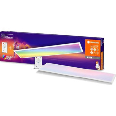 LEDVANCE Smart + WiFi Planon Magic LED paneļu gaisma, balta, 36 W, 3600 lm, baltās gaismas funkcija, regulējama, dinamisks Magic RGB gaismas efekts, ilgs kalpošanas laiks, kontrolējama ar lietotni, vienkārša montāža, 2700-6500 K