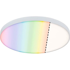 Paulmann 79899 LED panelis Velora Smart Home Zigbee 300 mm, apaļš, ieskaitot 1 x 16,5 W RGBW regulējamas krāsas griestu gaismu 3000 K