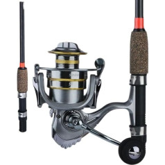 LLEIIshen spiningošanas makšķeres Combo 3M Feeder MHL Power Carp Makšķerēšanas makšķere 13+1BB Max Drag 20lb Makšķerēšanas spole ar rezerves spole /1991