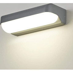 Dr.lazy 12 W LED āra sienas gaisma Alumīnija / akrila IP65 ūdensizturīgs terase / dārzs / koridors / 1000 LM 26 cm izmantošanai iekštelpās un ārpus telpām