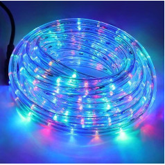 Wisada RGB LED gaismas caurule āra gaismām, 10 m, 36 LED/m, daudzkrāsaina LED caurule, 220 V LED iekštelpu luminiscences caurule, āra LED gaisma, ūdensizturīga gaismas caurule terasei, viesistabai, Ziemassvētkiem, svinībām