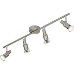 Briloner Leuchten Deckenstrahler, LED Lampe, Deckenlampe, LED Strahler, Deckenleuchte, Wohnzimmerlampe, Spots, Deckenleuchte Wohnzimmer, Deckenspot, Deckenbeleuchtung, schwenkbar