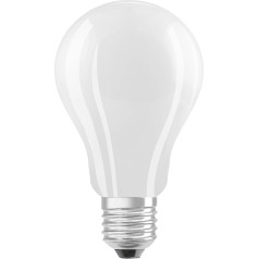 OSRAM LED Star Classic A, ligzda: E27, bez apgaismojuma, silti balta, aizvieto standarta 150 vatu spuldzi, matēta, 6 gabaliņu iepakojums.