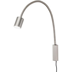 Fischer & Honsel Justi 30499 Gultas gaisma Flex / prožektors / platums 6 cm x augstums 52 cm x 40 cm ar slēdzi 1x GU10 LED Max. 4 Watt 3000 K 320 lm EEG: G